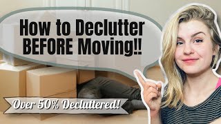 How to Declutter Before Moving | Decluttered over 50% | Minimalism Journey ❤️