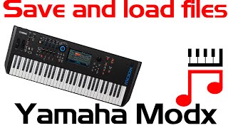 How to save and load data Yamaha Modx Montage for beginners