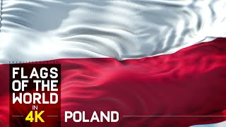 Flaga Polski i hymn narodowy w 4K - Flag of Poland and National Anthem in 4K