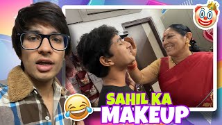 Sahil ne makeup kiya😂🤣 || Sourav Joshi Vlogs