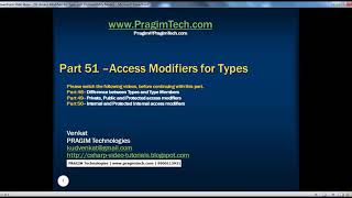 Part 51 C@ Tutorial Access Modifiers for types_HD!!!