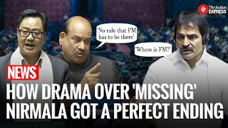 MPs Clash Over 'Missing' Finance Minister But Then It Ends With A Dramatic Twist... | Lok Sabha