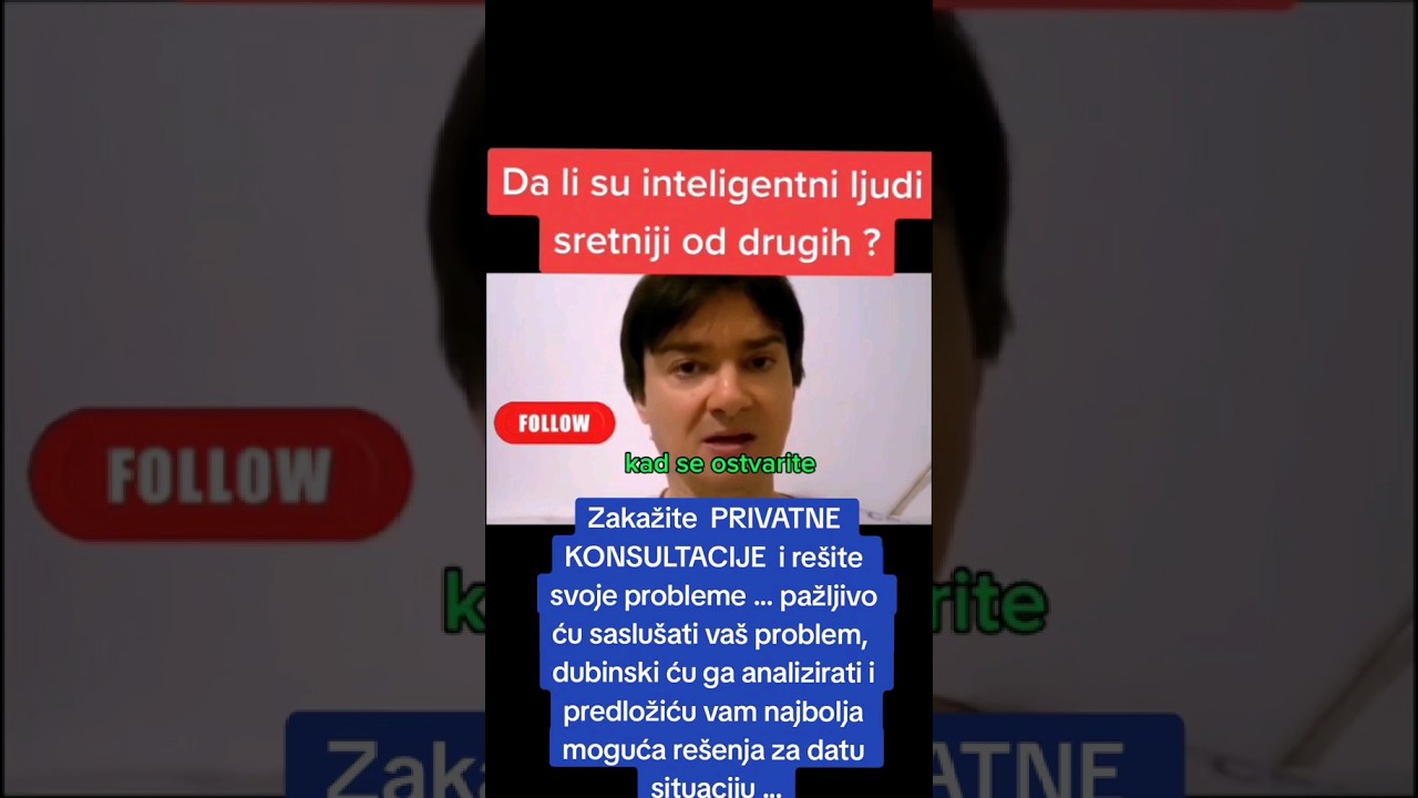 Da Li Su Inteligentni Ljudi Sretniji Od Drugih ? @dubinskapsihologija ...