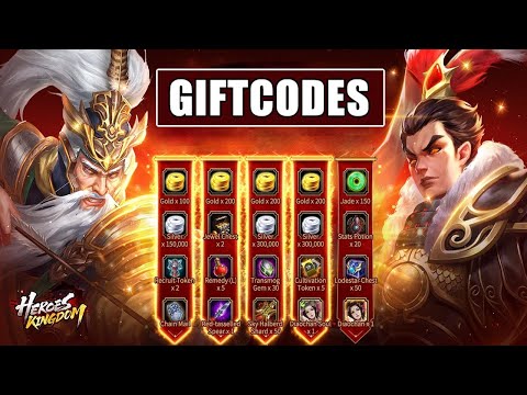Heroes Kingdom & All Redeem Codes  4 Giftcodes Heroes Kingdom Samkok M - How to Redeem Code