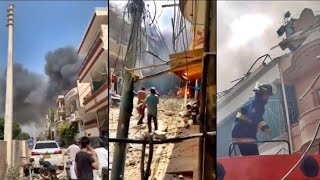 Karachi plane accident live footage | Pakistani airlines ka plane cress hua