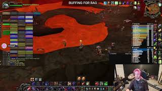 OnlyFangs Guild Molten Core Finale Raid Phase #4 Ragnaros With Sodapoppin | WoW Classic Hardcore