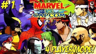 Dreamcast: Marvel vs Capcom! 4 Player Mode! Part 1 - YoVideogames