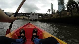 Regata de Elur Taldea por la ría de Bilbao con Bilbobentura