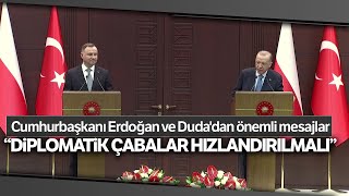 Cumhurbaşkanı Erdoğan: Savaşın sona erdirilmesi için diplomatik çabalar hızlanmalı