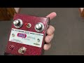 critter electronics 1972 special fuzz pedal sparkle red enclosure based on the univox superfuzz