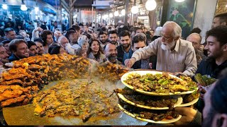 SMALLEST STREET CORNER DHABA | HARDWORKING MAN COOKS ROADSIDE CHICKEN FRY | RAWALPINDI STREET FOOD