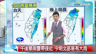 志耕天氣報報 東北風減弱 台北午間高溫升至28度│中視午間氣象 20181016