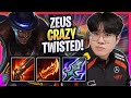 ZEUS CRAZY GAME WITH TWISTED FATE TOP! - T1 Zeus Plays Twisted Fate TOP vs Jax! | Season 2024