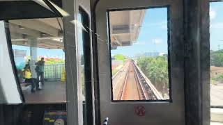 Miami Metrorail: Southbound train Northside Station to Government Center station
