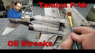 Tamiya F-4b part six (streaking with oils)