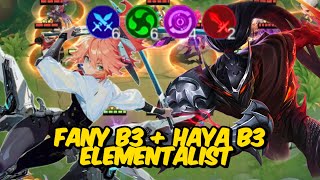 COMBO FANY B3 + HAYA B3 ELEMENTALIST || MAGIC CHESS #mobilelegends #mlbb #magicchess