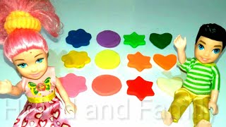 प्ले दो |🍭Play - doh | सीखो रंग🎨 और ❤आकार |In English and Hindi Learn Colour And Shapes|