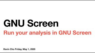 GNU screen for neuroimaging