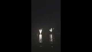 Beautiful Switzerland summer party Zug lake fireworks, Sommerfest am Zugersee Schweiz Feuerwerk