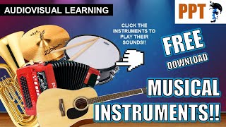Musical Instruments FREE PowerPoint Download...