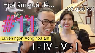 🎵Luyện Ngón 2 Phút Mỗi Ngày cùng Phi Phi & Manh Piano #11 | Hoà âm I - IV - V - I [Kienthucne]