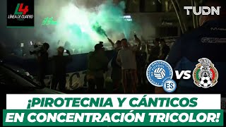 ¡NOCHE LARGA! Afición Salvadoreña 'molestó' la concentración de Selección Mexicana | TUDN