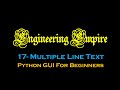 17- Multi Line text in tkinter- Python for Beginners