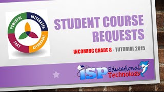 8th Grade RenWeb Course Request Tutorial
