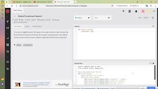 Codewars Remove First and Last Character 8 kyu Python