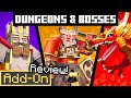 9 NEW BOSS BATTLES in Minecraft Survival with DUNGEONS & BOSSES ADDON