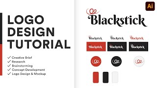 Logo Design Process - Complete Case Study | Logo Design in adobe illustrator
