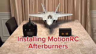 Installing the Motion RC afterburner into the F22 raptor by Motion RC