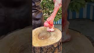 Amazing knife cutting the bone #mrketcooking #shorts