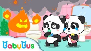 Help! Baby Panda's House is on Fire | Firefighter Song | Play Safe Song | Kids Songs | BabyBus