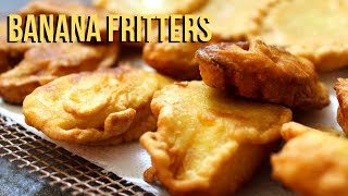 How to make Tasty Banana Fritters | Snack recipe | Pazham pori