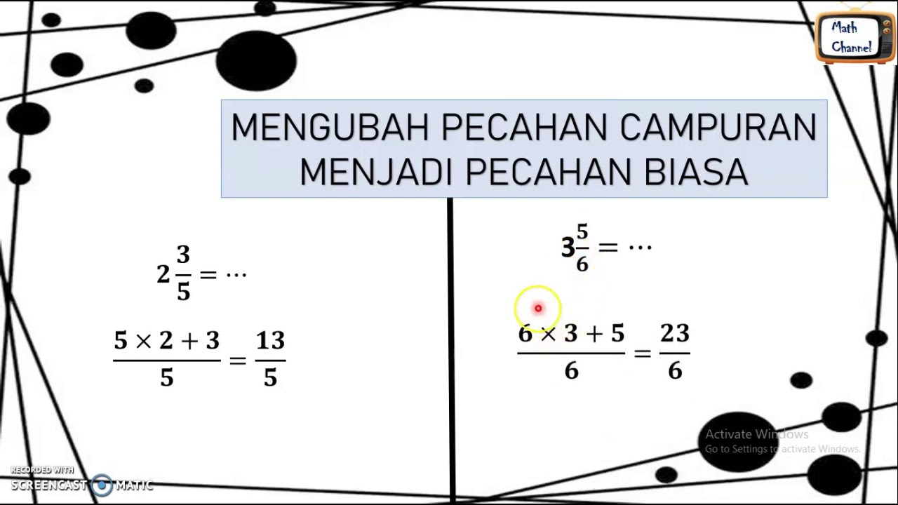 Mengubah Bentuk Pecahan - YouTube