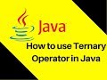 5.3 How to use Ternary Operator in Java Tutorial