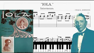 Lola (1904) Rag Piano - Charles Leslie Johnson (Sheets Tutorial Piano score)