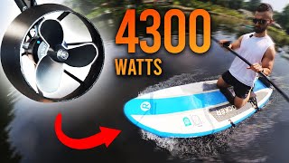 INSANE Paddle Board Motor Kit! Flipsky Underwater Thruster Review