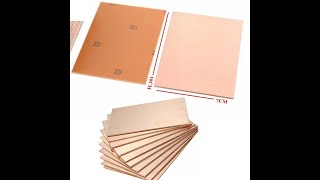 Fr-4 Copper Clad Single Side PCB Laminate 7x10cm Board