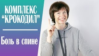 #194 Движение против боли в спине и сколиоза. Зарядка Крокодил.