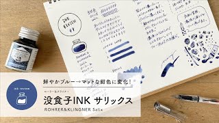 没食子インク Rohrer\u0026Klingner サリックス salix【万年筆インクレビュー】