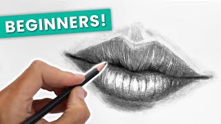How To Draw Realistic Lips For Beginners - Step By Step