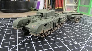 Building Tamiya Churchill Tank In 1/48 Scale. From Start to Finish