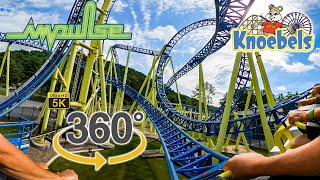 VR 360 5K Impulse Roller Coaster On Ride Front Row POV Knoebels Amusement Park 2021 06 26