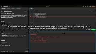 LeetCode #561 Array Partition | C++ Solution Explained | Easy Problem Walkthrough