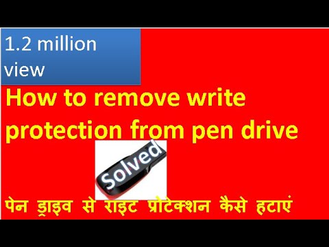 how to remove write protection from pen drive how to remove write protection from pen drive