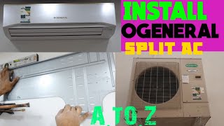 INSTALLATION BEST[OGENERAL] SLPIT AC INDOOR OUTDOOR UNIT COMPLETE A2Z WORK IN SAUDI ARABIA 🇸🇦