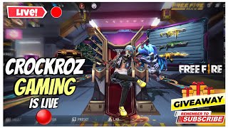 🔴CROCKROZ GAMING  IS LIVE STREAMING WITH ZEROX FF CUSTOMHUD GAMEPLAY ❤️DAY4#verticalfeed #shortfeed