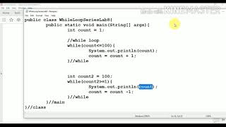 Lab8 V1 | While Loop part-I | Komal Arif | #java #programming